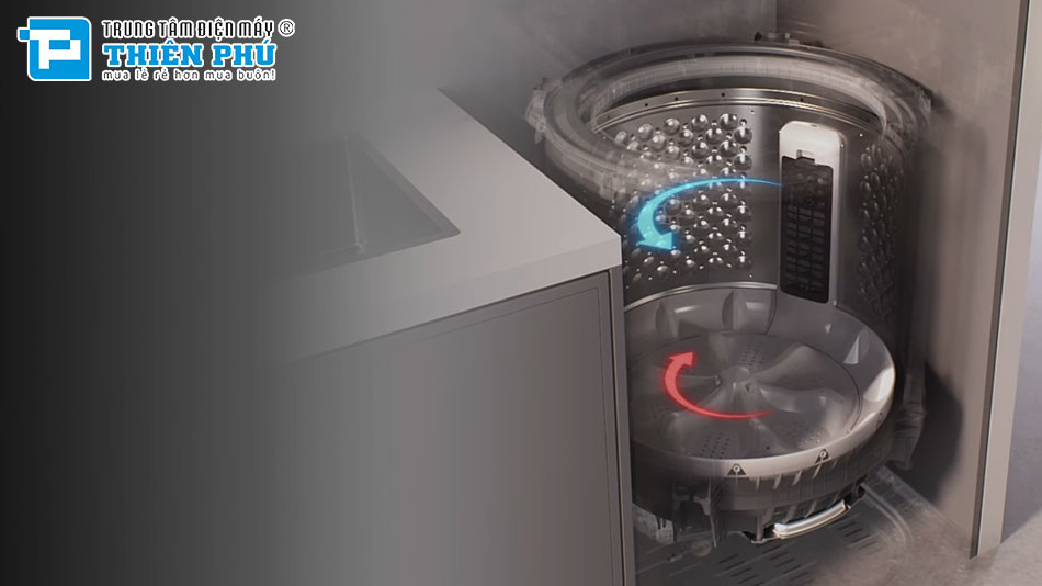 Máy giặt lồng đứng LG 12Kg T2512VBTB và Samsung WA12CG5745BV/SV- LG hay Samsung đáng mua hơn?