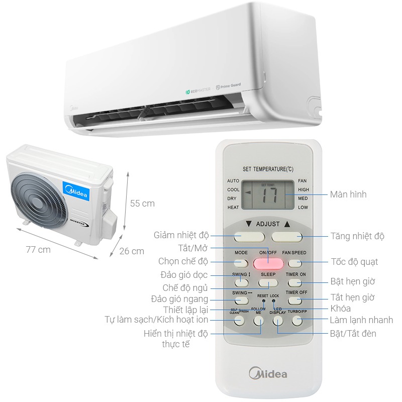 Điều hòa MIdea 9000btu MSCE-10CRFN8 với mức giá 5.150.000đ thì đắt hay rẻ?