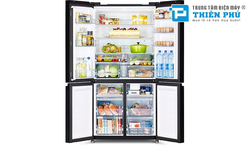Tủ Lạnh Hitachi Inverter 4 Cánh 645 Lít R-WB700PGV4 (GBK)