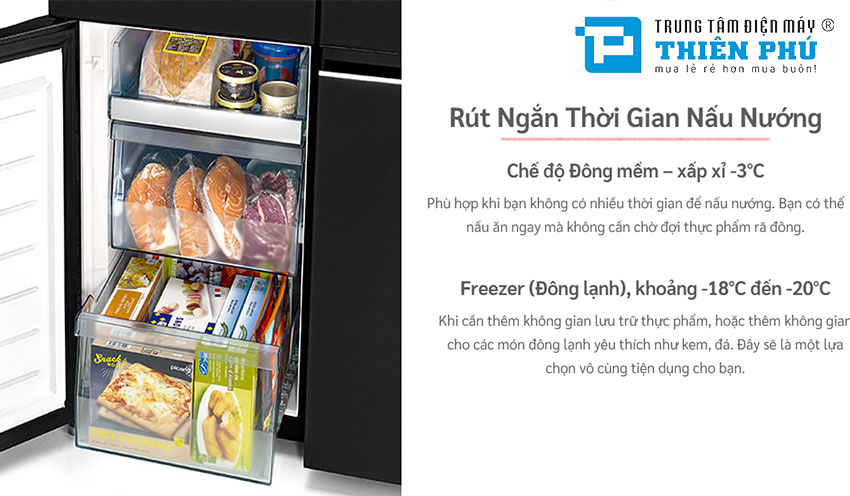 Tủ Lạnh Hitachi Inverter 4 Cánh 645 Lít R-WB700PGV4 (GBK)