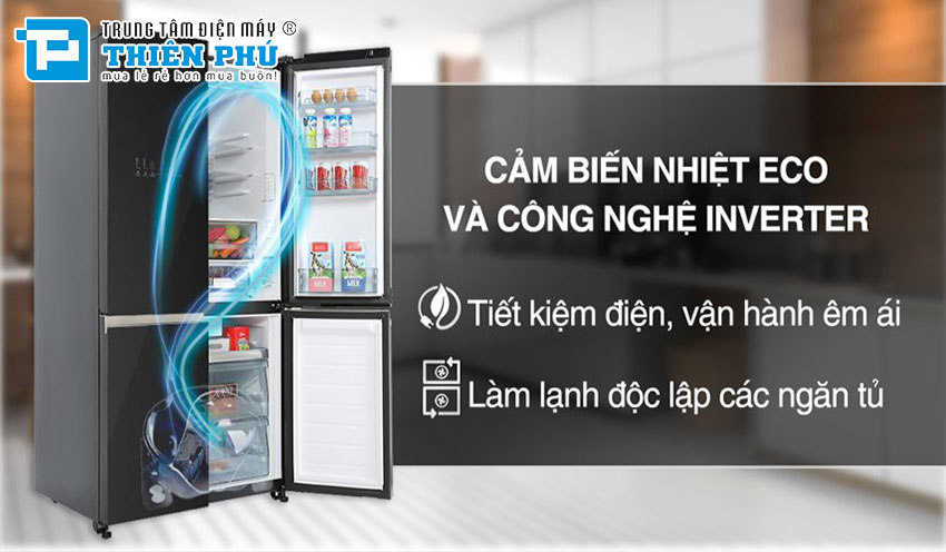 Tủ Lạnh Hitachi Inverter 4 Cánh 645 Lít R-WB700VGV4 (GBK)