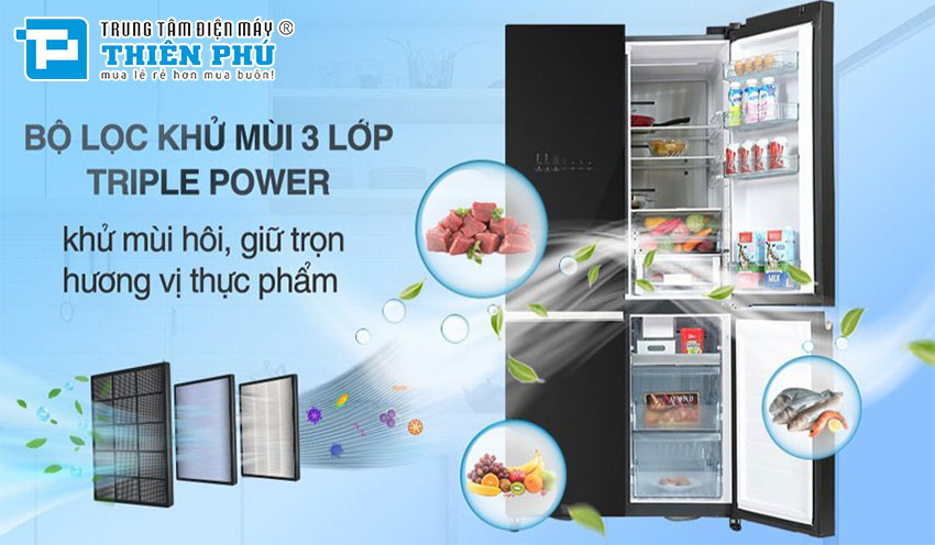 Tủ Lạnh Hitachi Inverter 4 Cánh 645 Lít R-WB700VGV4 (GBK)