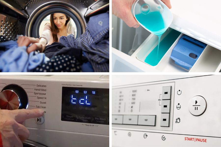 Cách vệ sinh lồng giặt Tub Clean trên máy giặt LG giá rẻ FB1209S6W giữ lồng máy sạch lâu dài