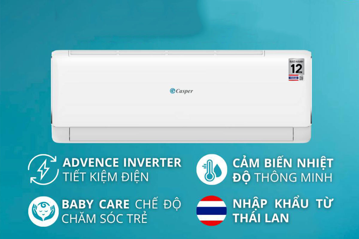 Có nên đầu tư điều hòa Casper 9000btu 1 chiều c cho phòng dưới 15m2?