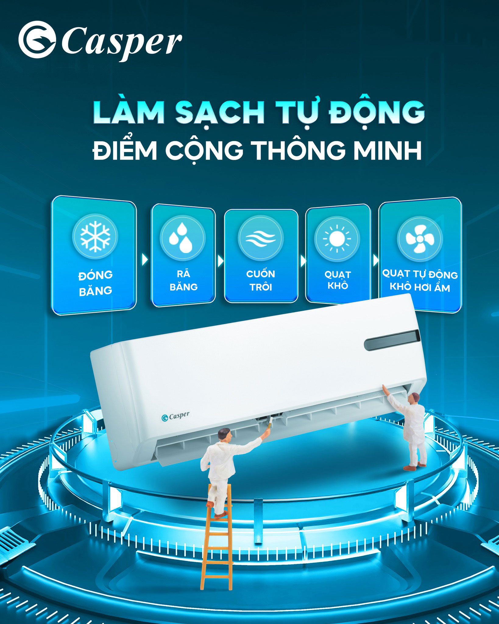 Những điểm đáng khen trên điều hòa Casper 9000btu 1 chiều GC-09IB36 giá rẻ