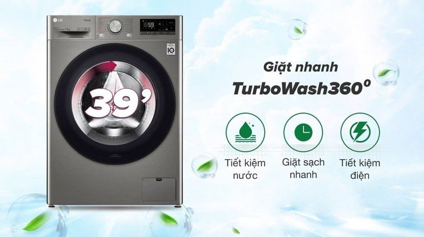 Đánh giá máy giặt LG cửa ngang 12kg FV1412S3PA có gì đáng mua năm 2025