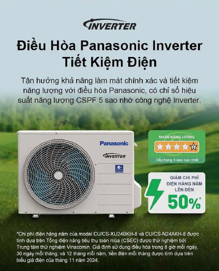 4 ưu điểm đáng giá của điều hòa Panasonic 1 chiều 12000btu CS-XU12BKH-8