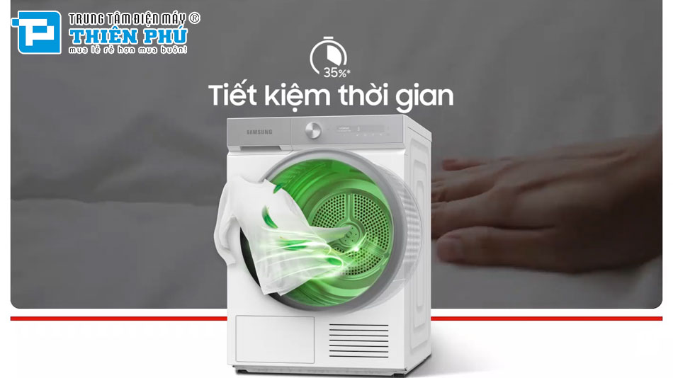 3 đặc điểm nổi bật nhất của máy sấy quần áo Samsung bơm nhiệt 10kg DV10BB9440GB/SV