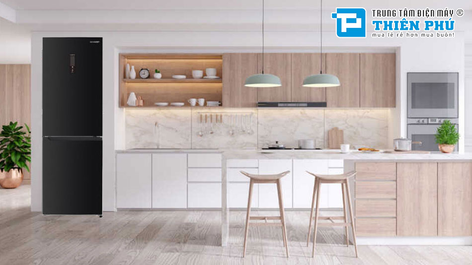 Tủ Lạnh Sharp Inverter 2 Cánh 323 Lit SJ-BF330V-DG