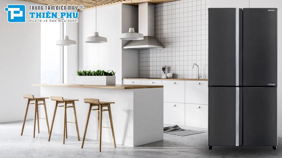 Tủ Lạnh Sharp Inverter 4 Cánh 525 Lít SJ-FX610V-MK