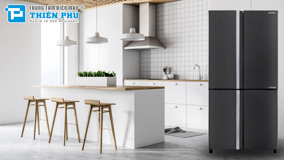 Tủ Lạnh Sharp Inverter 4 Cánh 572 Lít SJ-FX650V-MK