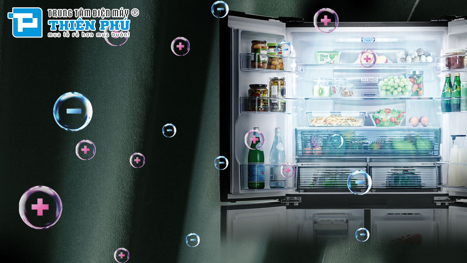 Tủ Lạnh Sharp Inverter 4 Cánh 611 Lít SJ-FXPI700VG-BK