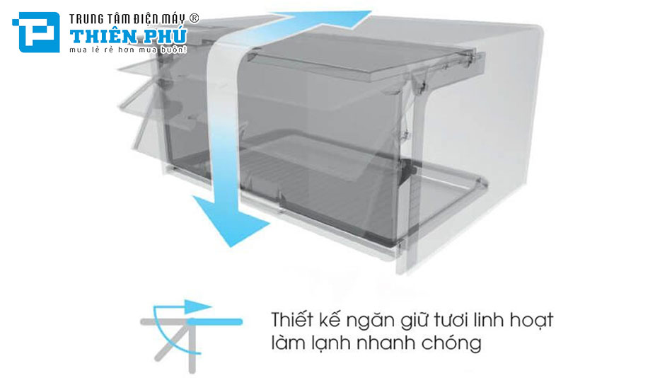 Tủ Lạnh Sharp Inverter 4 Cánh 466 Lít SJ-FXP560V-RG