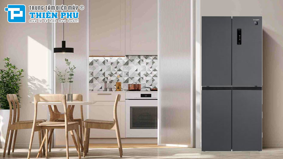 Tủ Lạnh Sharp Inverter 4 Cánh 466 Lít SJ-FXP560V-RG