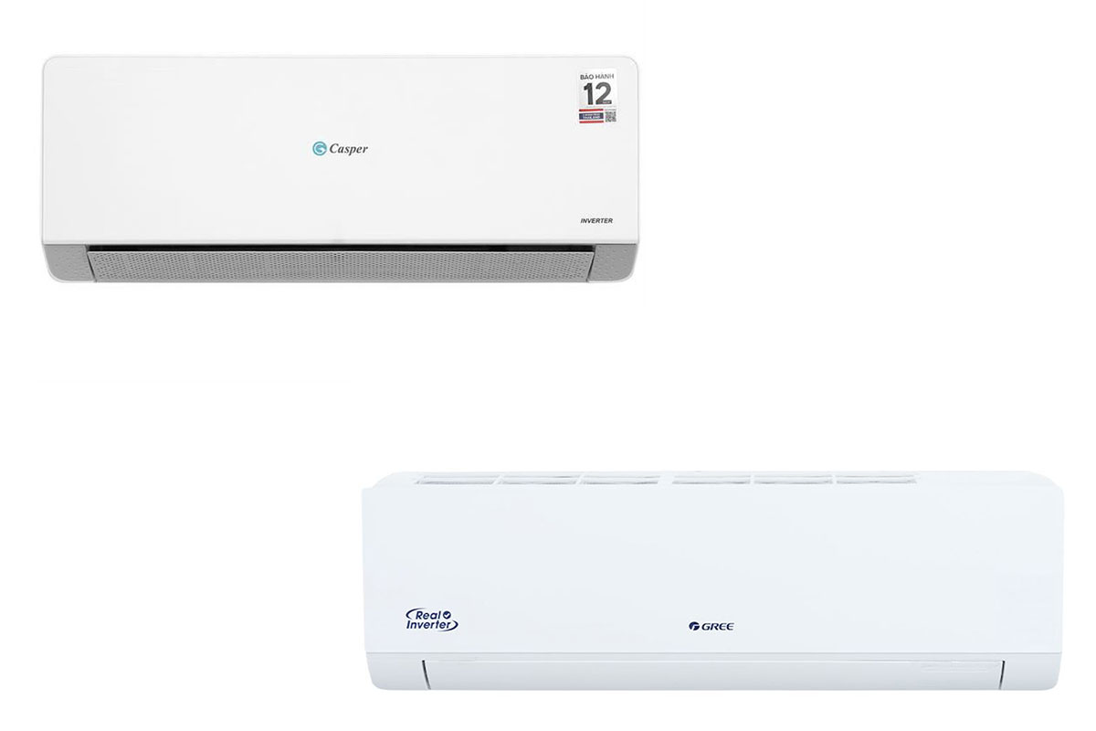 So sánh điều hòa Casper QC-12IU36A và Gree BD12CI, điều hòa 12000btu nào tốt hơn?