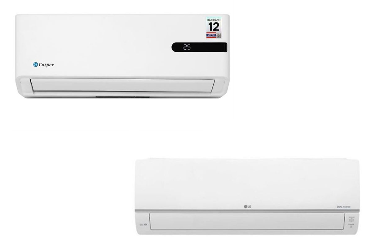 So sánh điều hòa Casper GC-09IB36 và LG IEC09G1, điều hòa 9000btu nào đáng mua?
