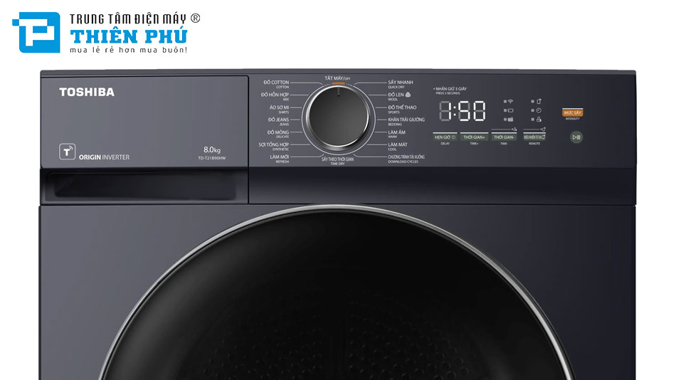 Máy Sấy Quần Áo Toshiba 8Kg TD-T21B90HWV(MG)