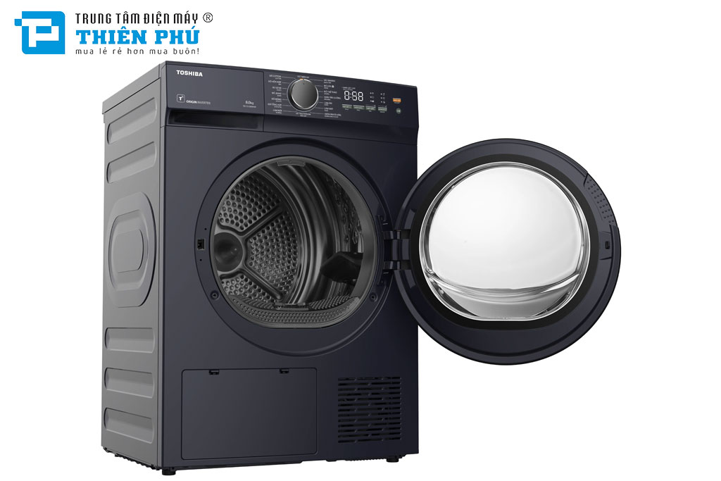 Máy sấy quần áo Toshiba 8kg TD-T21B90HWV(MG) nhỏ nhưng có võ