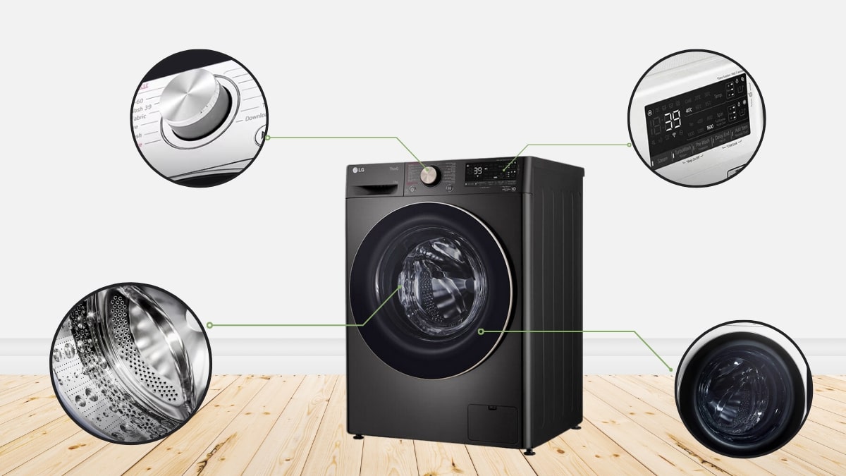 Máy giặt LG 9kg inverter FV1409S4M dùng lâu có bền không? Đánh giá độ ồn, độ rung và độ bền vật liệu