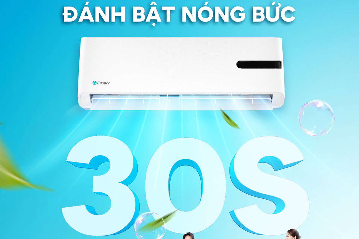 Điều hòa Casper GC-12IB36 làm lạnh nhanh, tiết kiệm điện giá chưa tới 6 triệu đồng