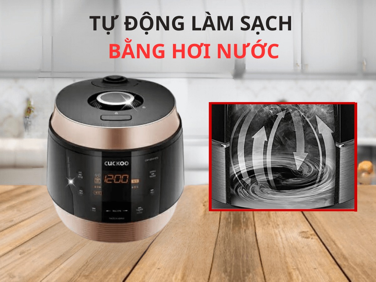 Nồi cơm áp suất điện tử Cuckoo 1.8 Lít CRP-QS1010FG đỉnh cao công nghệ nấu cơm chuẩn hàn quốc