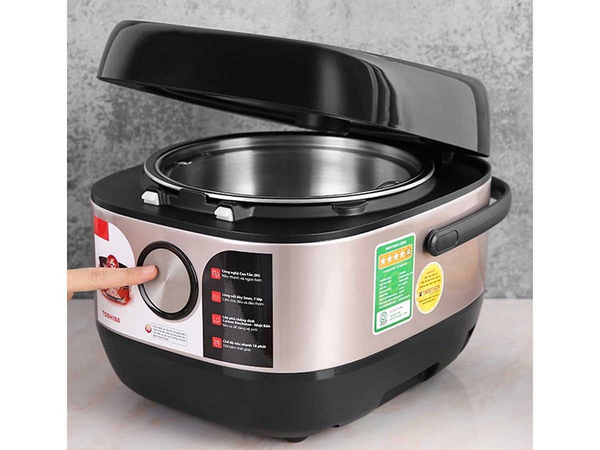 Nồi cơm điện Toshiba RC-18IX1PV 1.8 Lít nấu nướng tiện ích và cơm ngon chuẩn vị mỗi ngày