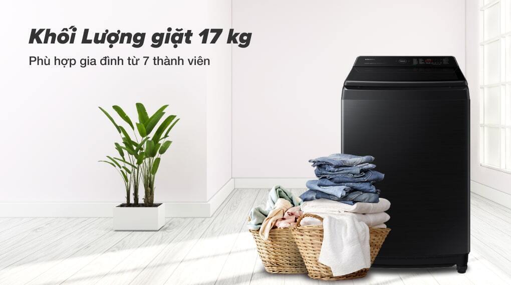 Máy giặt Samsung 17kg WA17CG6886BVSV có thực sự tiết kiệm và êm ái như quảng cáo?