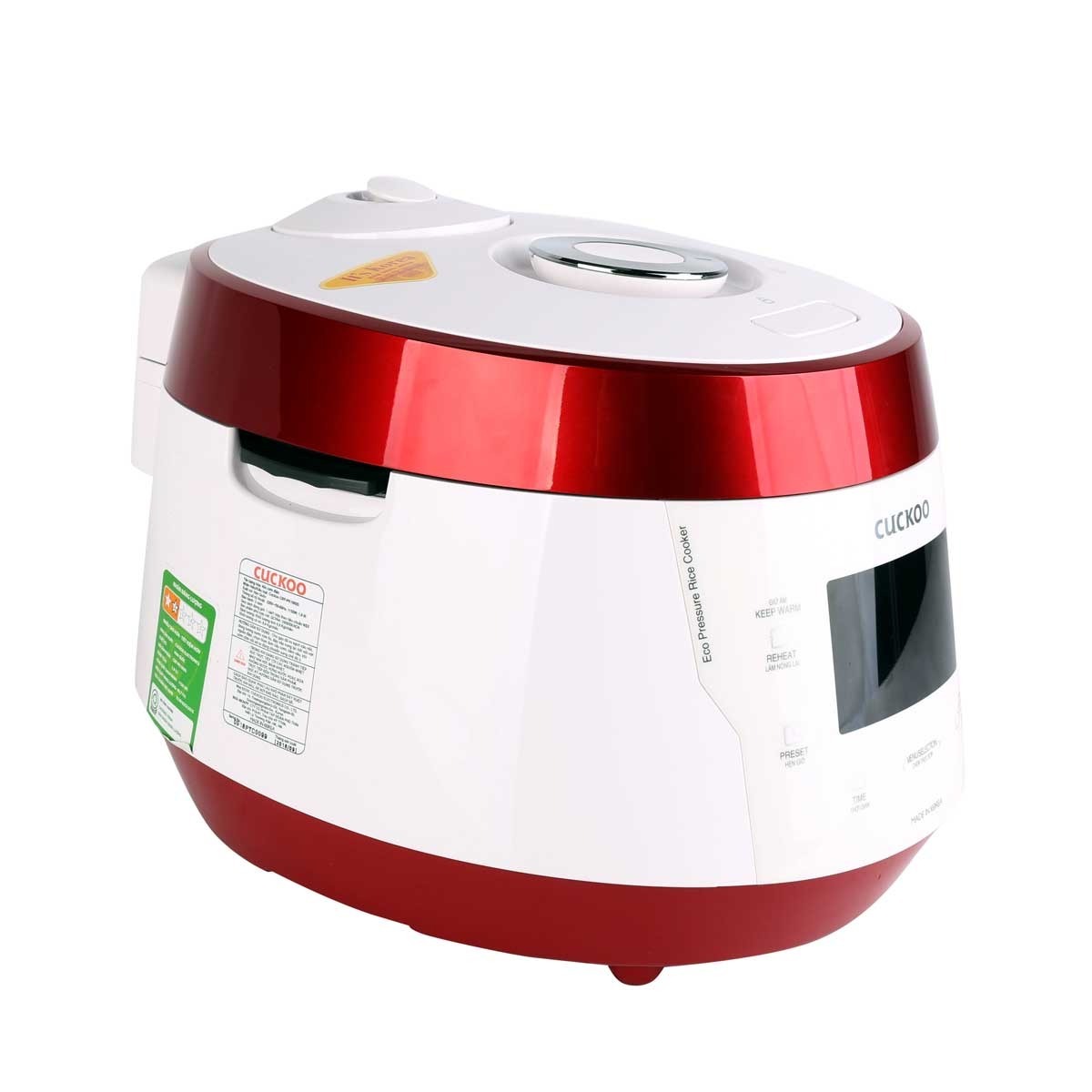 Nồi cơm áp suất điện tử Cuckoo CRP-PK1000S 1.8 Lít Đỏ - Trắng trợ thủ nấu ăn đa năng cho gia đình hiện đại