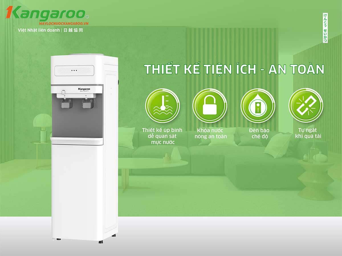 Công nghệ hiện đại trong từng giọt nước với cây nước nóng lạnh Kangaroo úp bình KG36A2