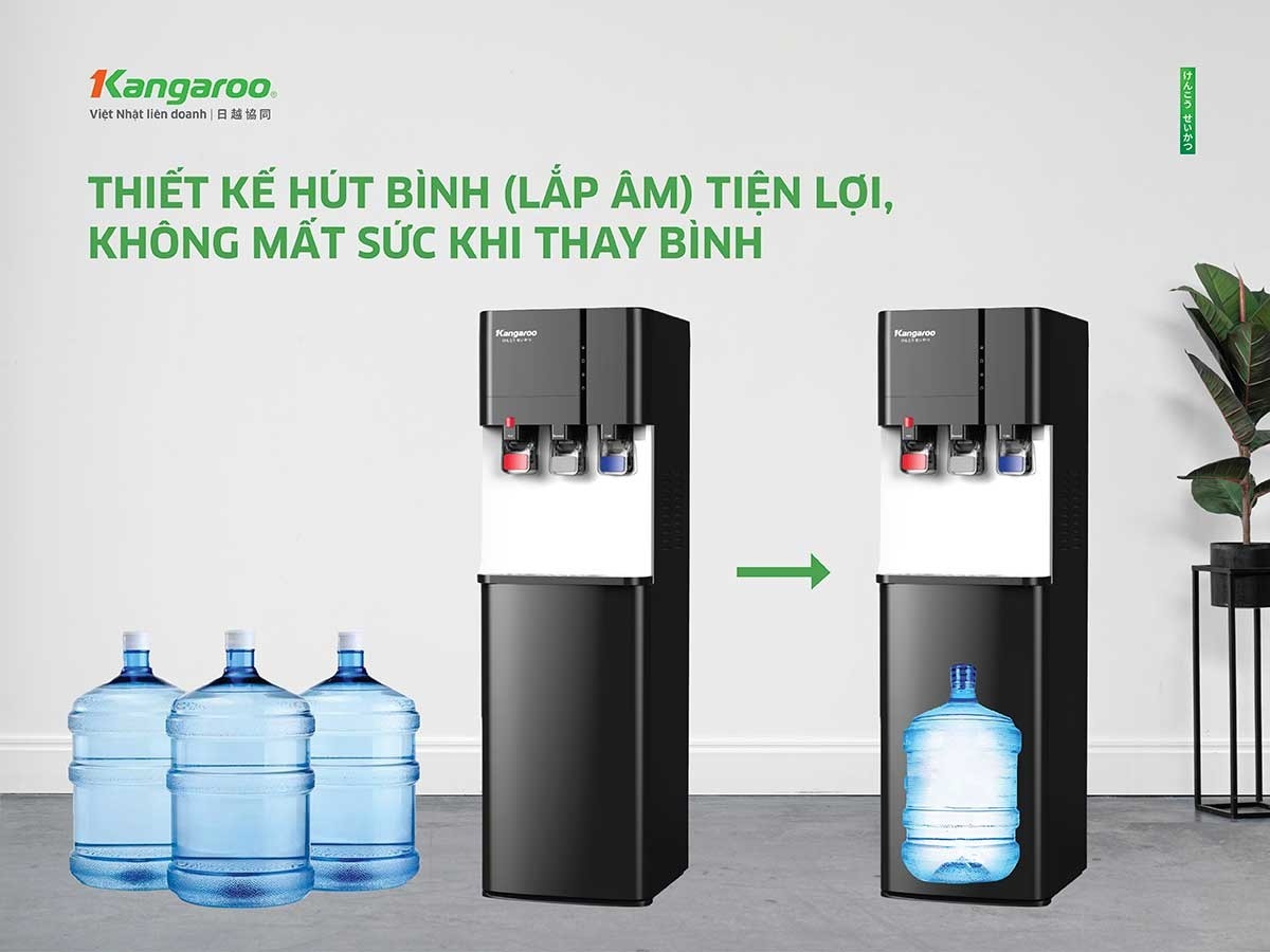 Cây nước nóng lạnh Kangaroo hút bình KG599A3 giải pháp tiện nghi hiện đại cho mọi gia đình