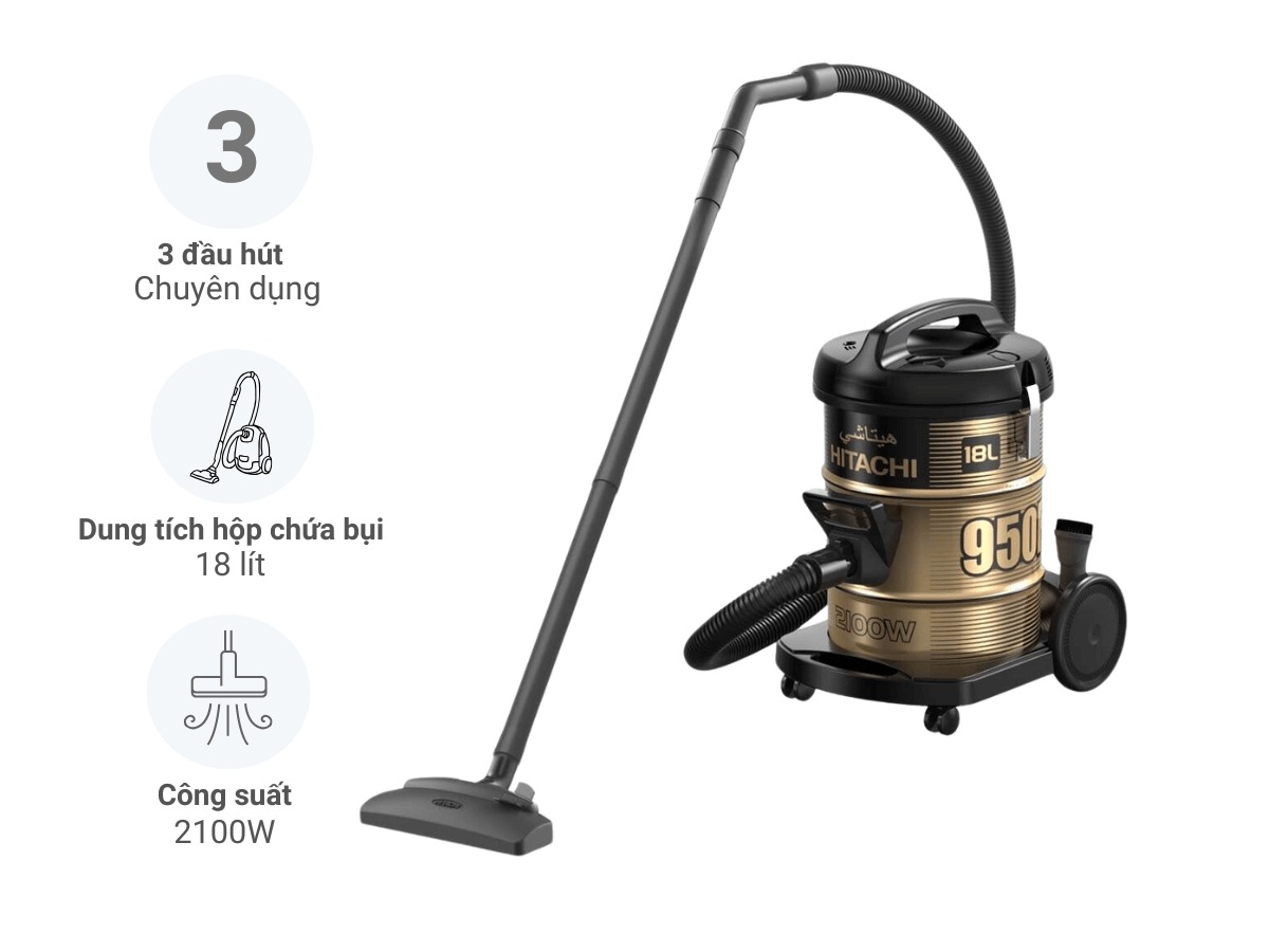 Khám phá máy hút bụi Hitachi CV-950F trợ thủ đắc lực cho ngôi nhà sạch bóng