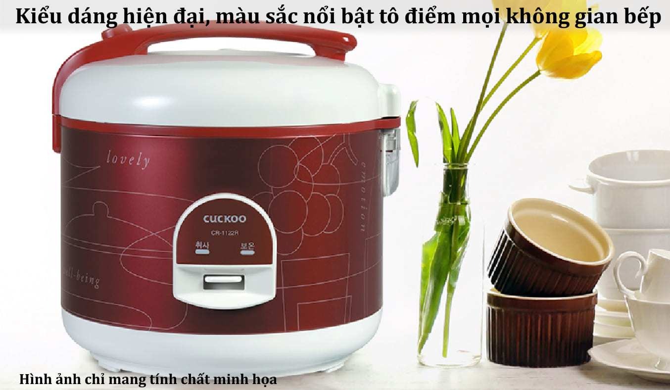 Nồi cơm điện Cuckoo CR-1122 2 Lít giải pháp nấu cơm ngon cho gia đình đông người