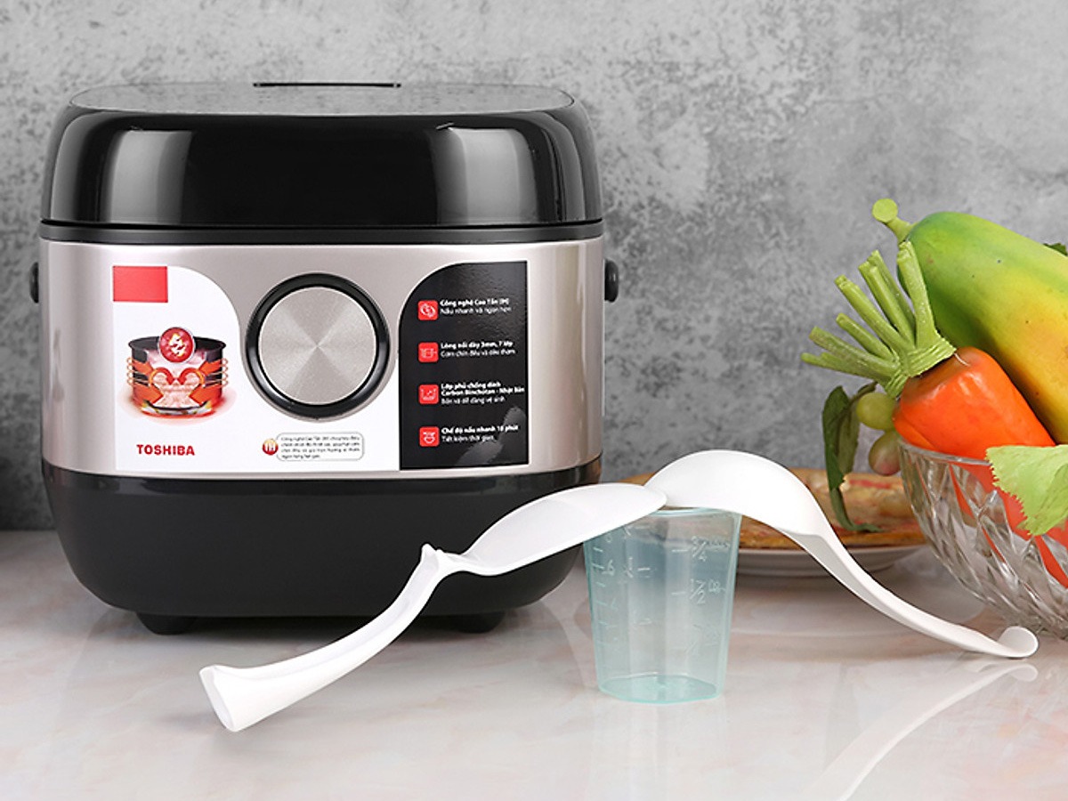 Nồi cơm điện Toshiba RC-18IX1PV 1.8 Lít nấu nướng tiện ích và cơm ngon chuẩn vị mỗi ngày