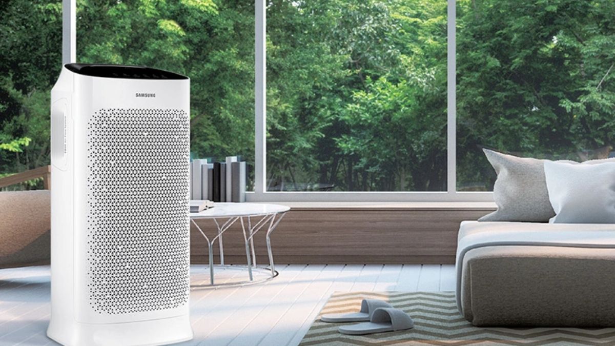 Máy lọc không khí Samsung AX60R5080WD/SV, lọc khí thông minh với cảm biến bụi siêu nhạy