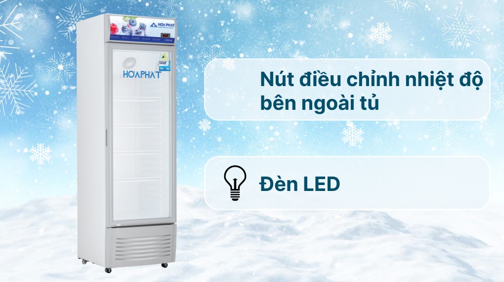Bán hàng khỏe re vì đã có tủ mát Hòa Phát 280 lít HSR D6280
