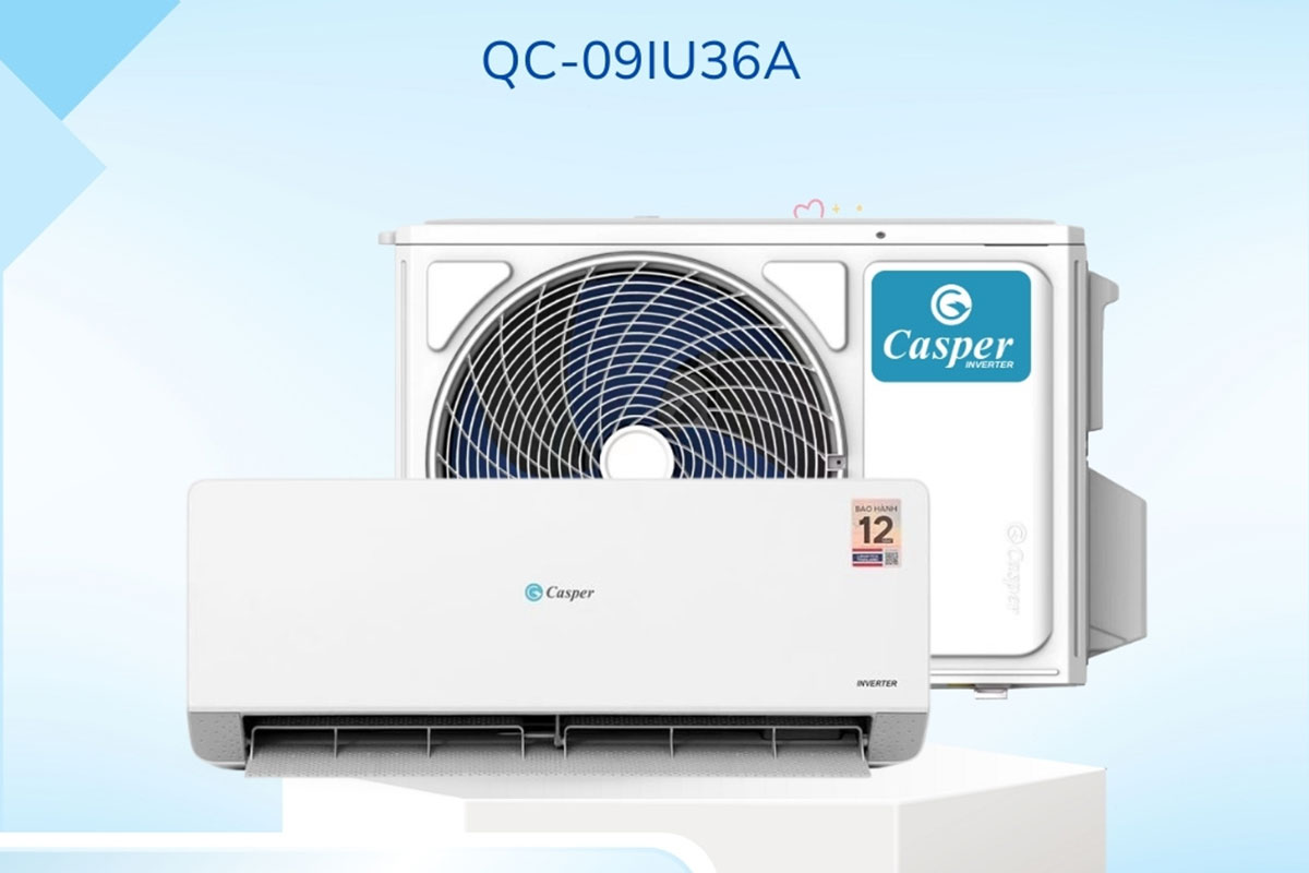 Đánh giá ưu, nhược điểm điều hòa Casper 9000 1 chiều inverter QC-09IU36A