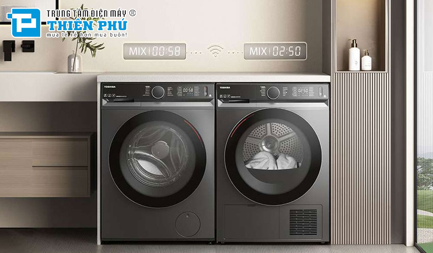 Máy sấy quần áo Toshiba 10kg TD-BP110GHV(MG) sấy khô nhanh cùng công nghệ hiện đại