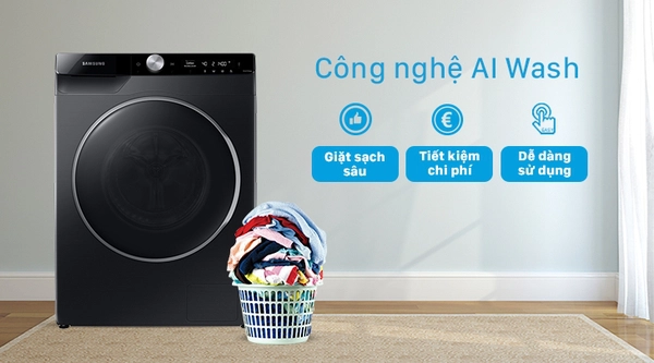 Tìm hiểu về công nghệ sấy AirWash có trong máy sấy quần áo Samsung 9kg DV90T6240LB/SV