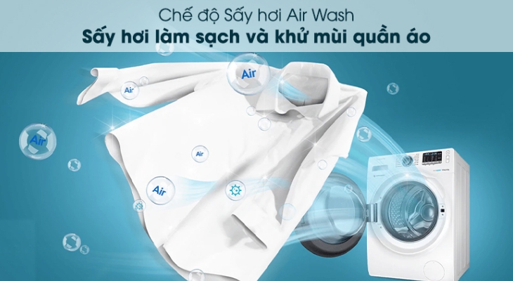 Tìm hiểu về công nghệ sấy AirWash có trong máy sấy quần áo Samsung 9kg DV90T6240LB/SV