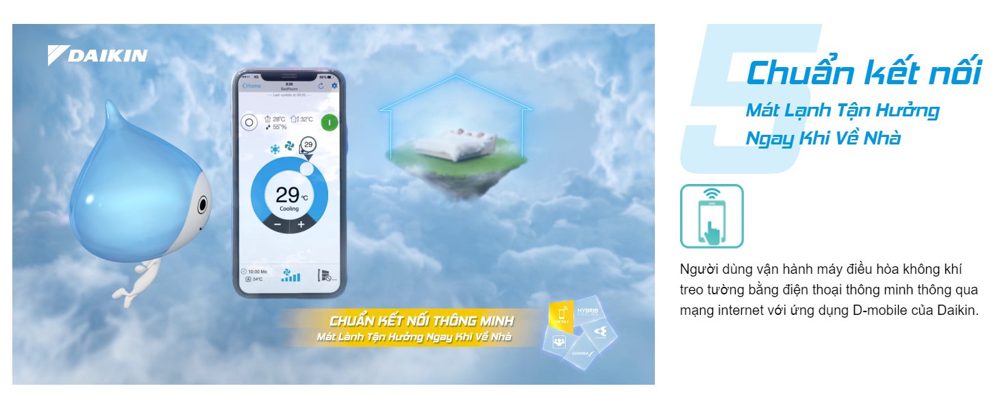 Điều hòa Daikin FTKF50ZVMV, dòng máy có thể duy trì nhiệt độ làm mát cực ổn định