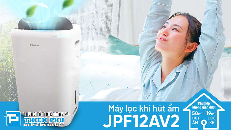Máy Lọc Không Khí Và Hút Ẩm Daikin JPF12AV2