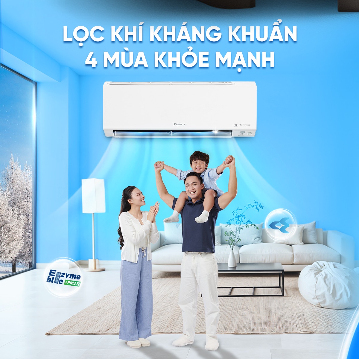 Điều hòa Daikin FTKY50ZVMV, điều hòa làm mát và lọc không khí bảo vệ sức khỏe đáng mua