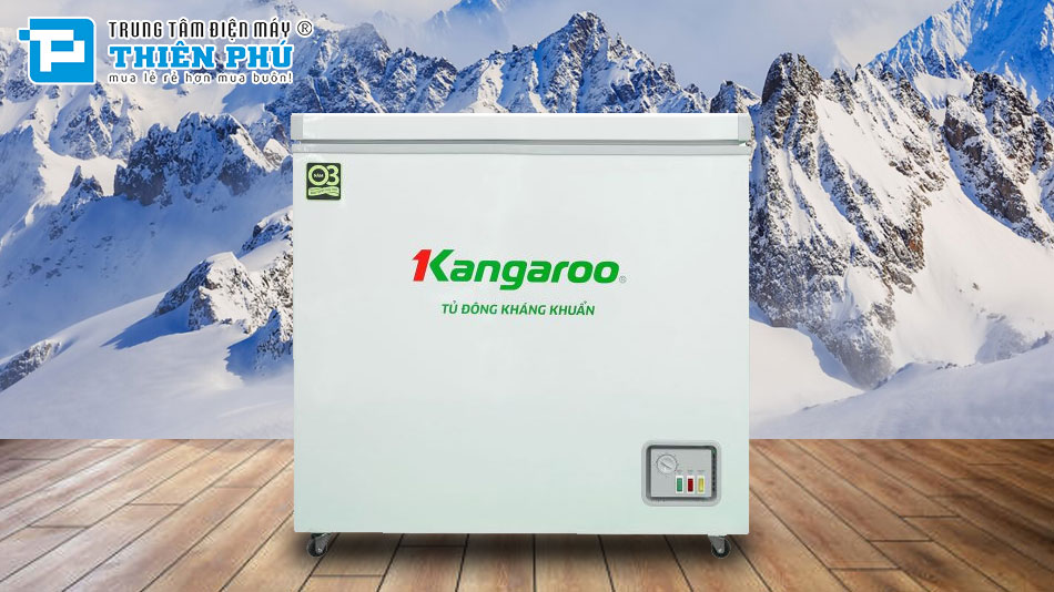 Tủ Đông Kangaroo 1 Ngăn 140 Lít Dàn Nhôm KG140C1N
