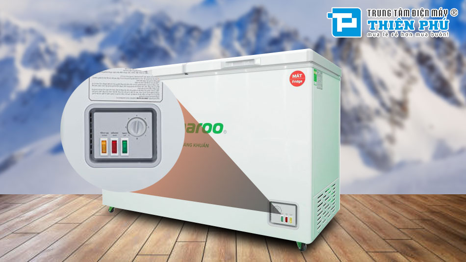 Tủ Đông Kangaroo 2 Ngăn 2 Cánh 327 Lít Dàn Nhôm KG327C2N