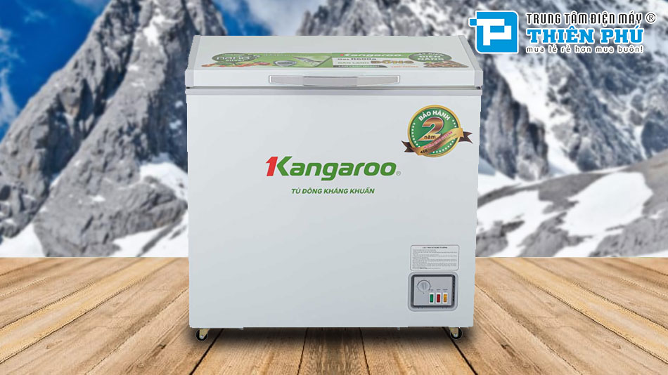 Tủ Đông Kangaroo 1 Ngăn 140 Lít Dàn Đồng KG265NC1