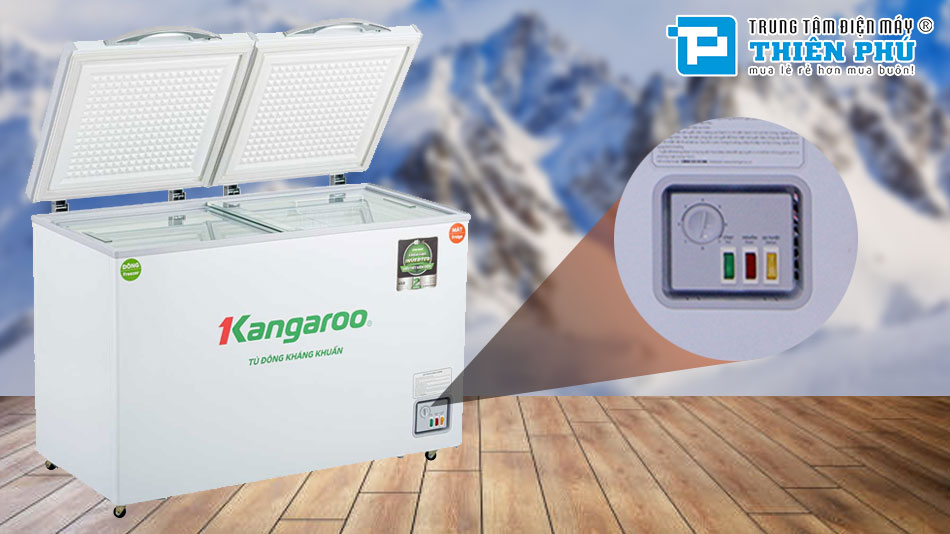 Tủ Đông Kangaroo Inverter 2 Ngăn 2 Cánh 230 Lít Dàn Đồng KG320IC2