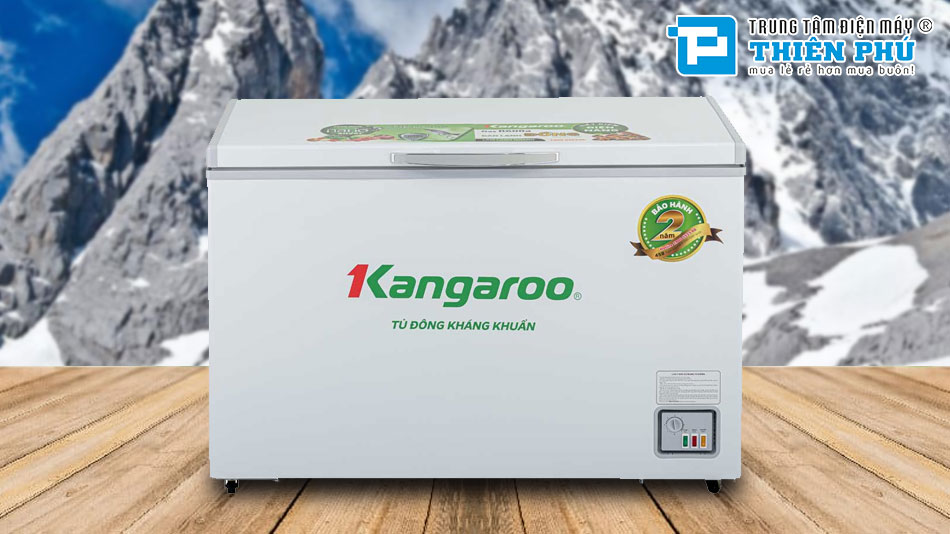 Tủ Đông Kangaroo 1 Cánh 265 Lít Dàn Đồng KG329NC1