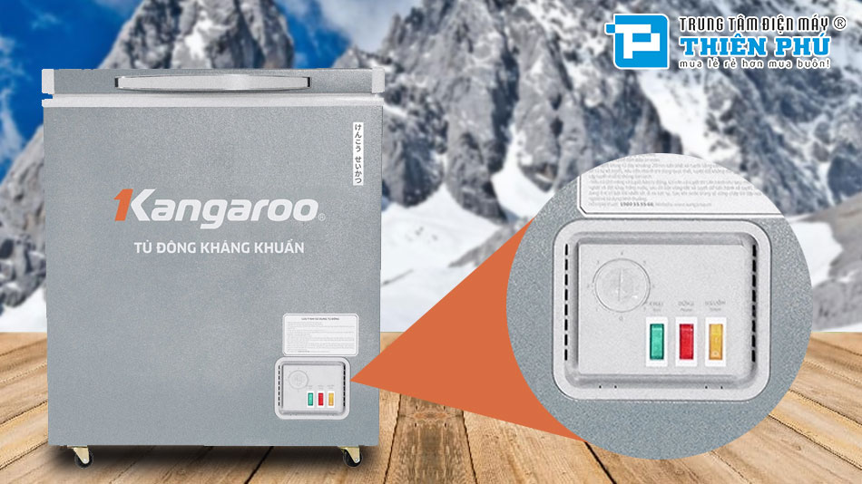 Tủ Đông Kangaroo 1 Ngăn 90 Lít Dàn Đồng KGFZ150NG1