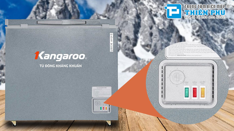 Tủ Đông Kangaroo 1 Ngăn 140 Lít Dàn Đồng KGFZ200NG1