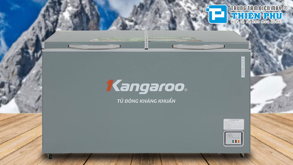 Tủ Đông Kangaroo 1 Ngăn 2 Cánh 430 Lít Dàn Đồng KGFZ490NG1